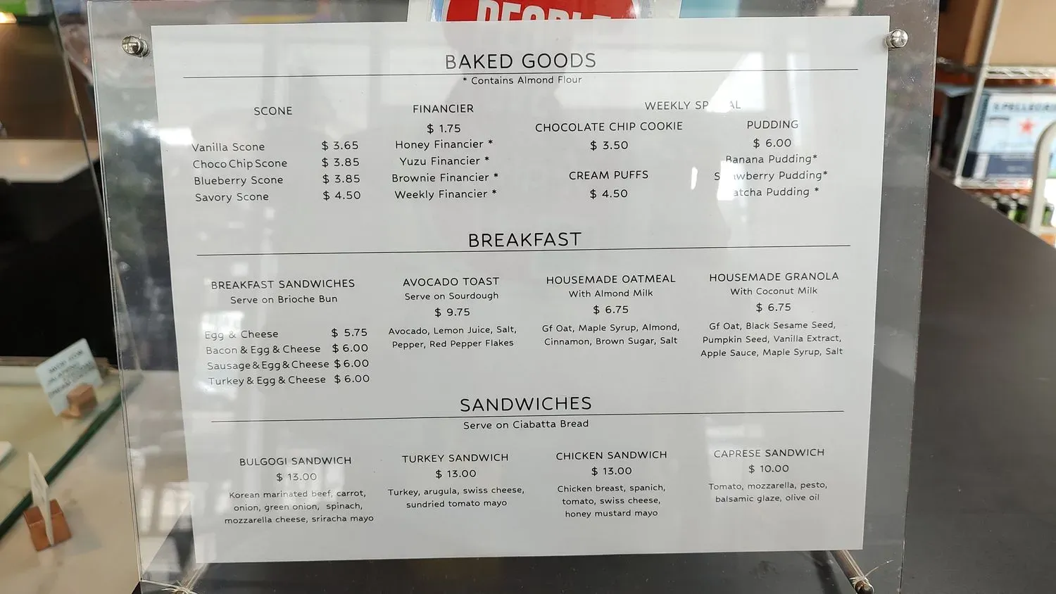 Menu 5