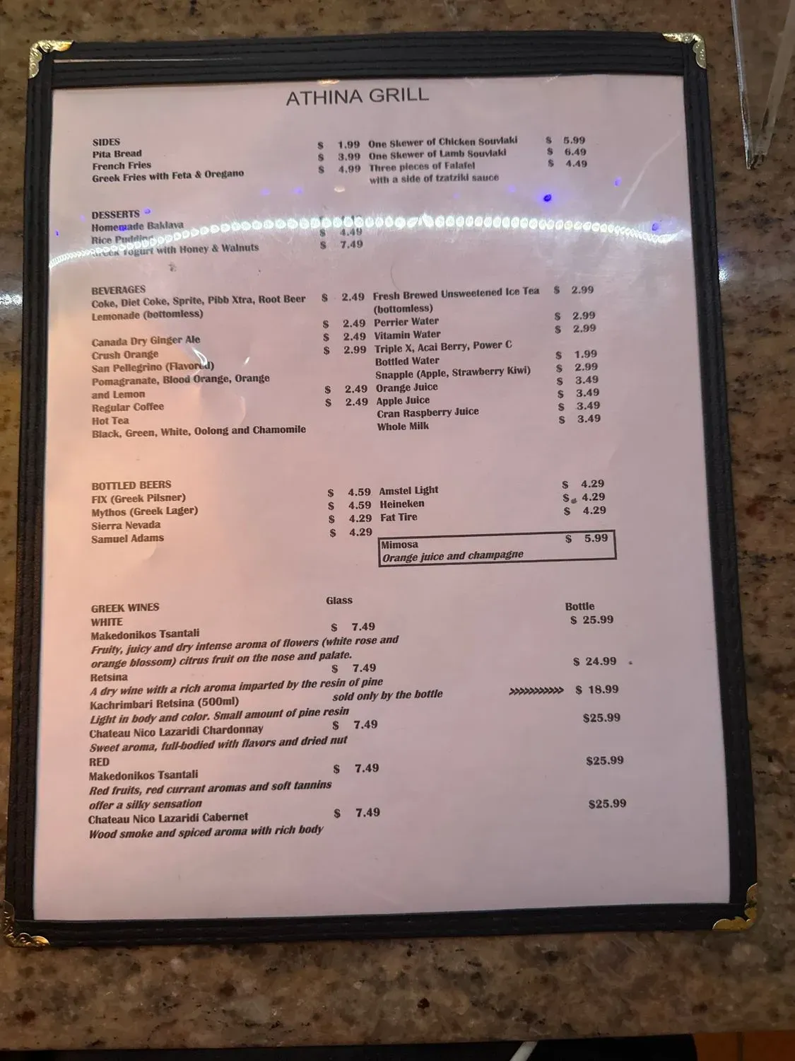 Menu 4