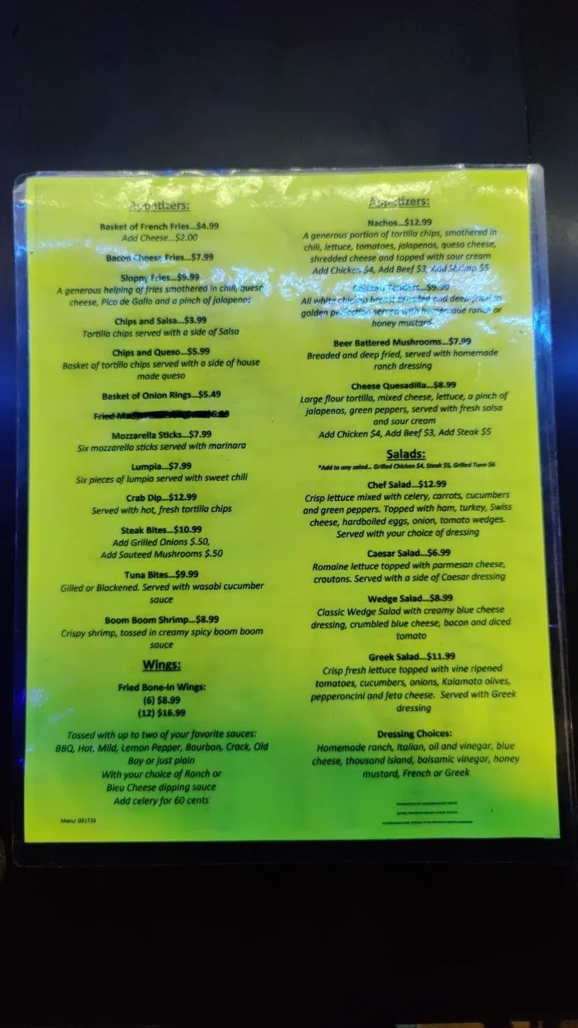 Menu 4