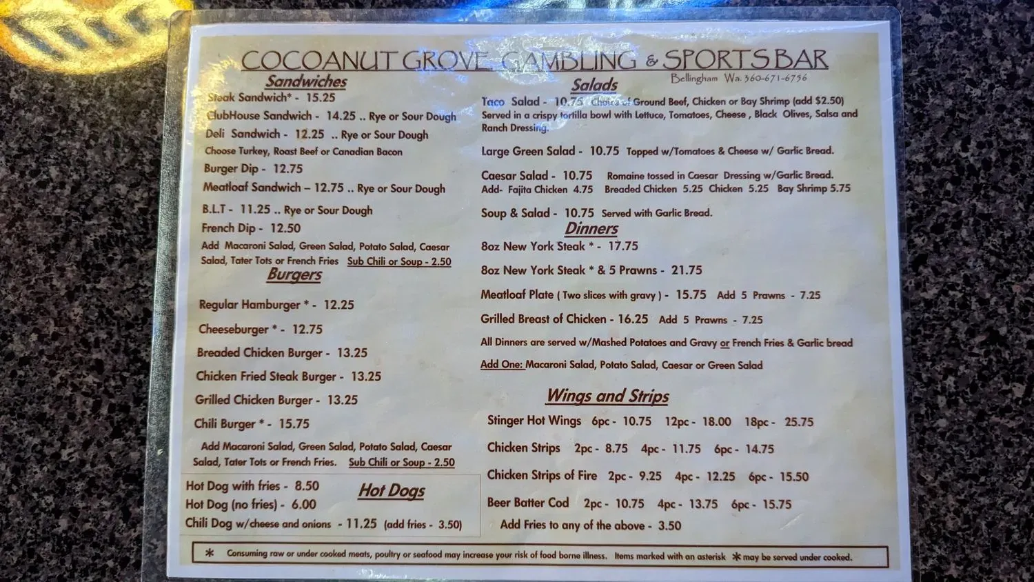 Menu 1