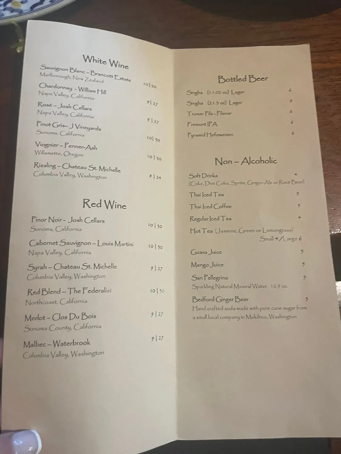 Menu 1