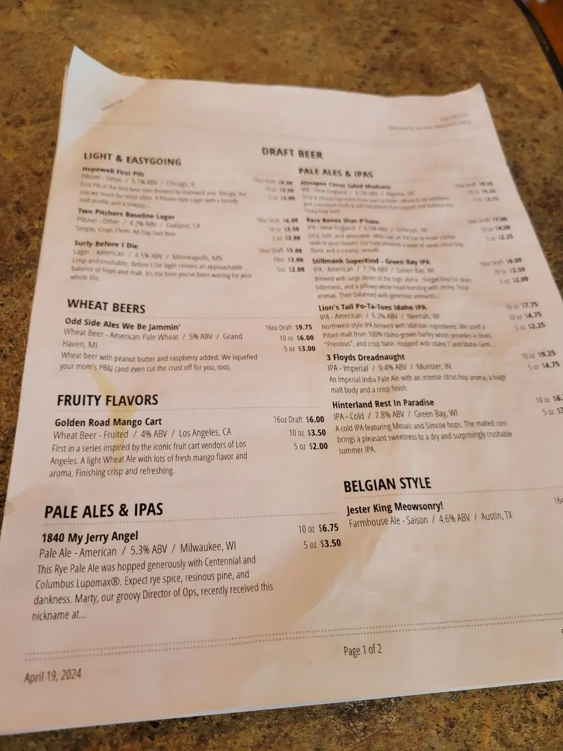 Menu 4