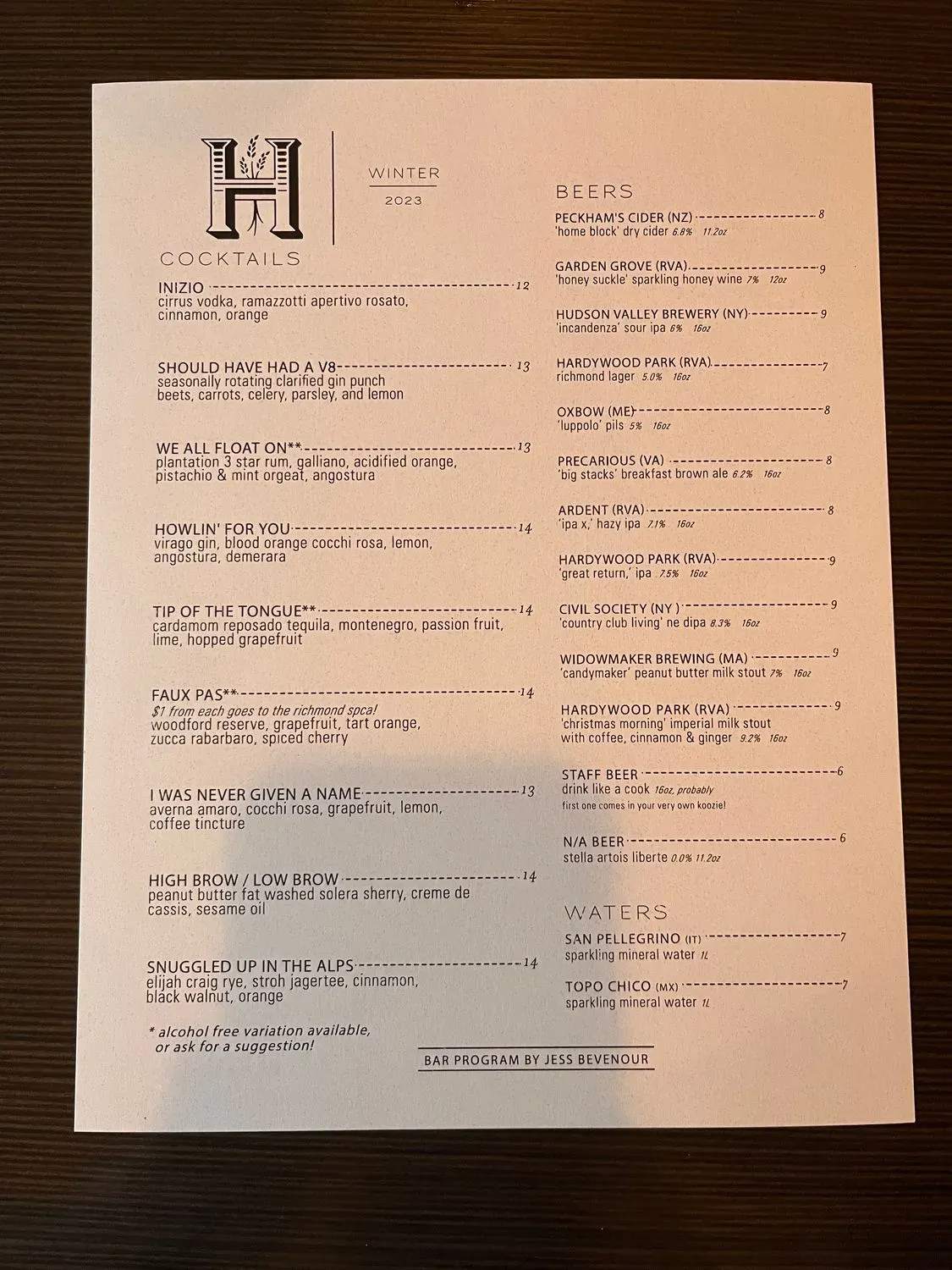 Menu 1