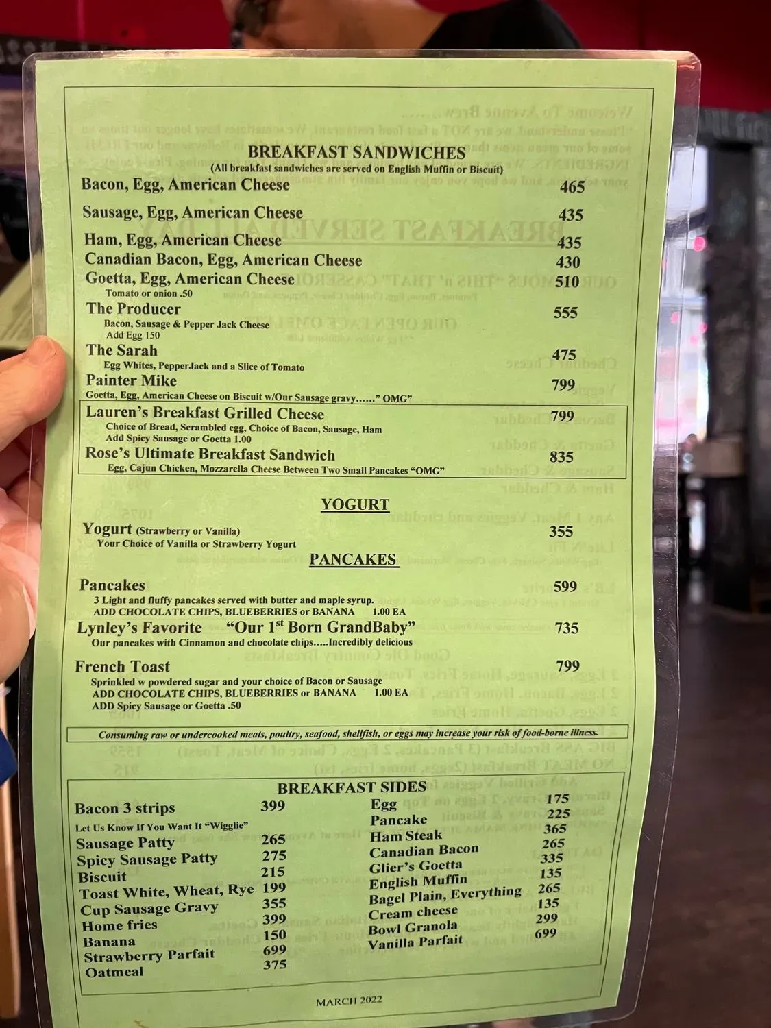 Menu 1