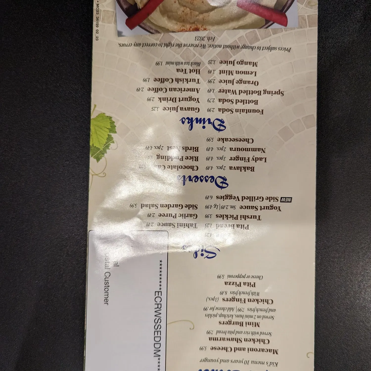 Menu 2