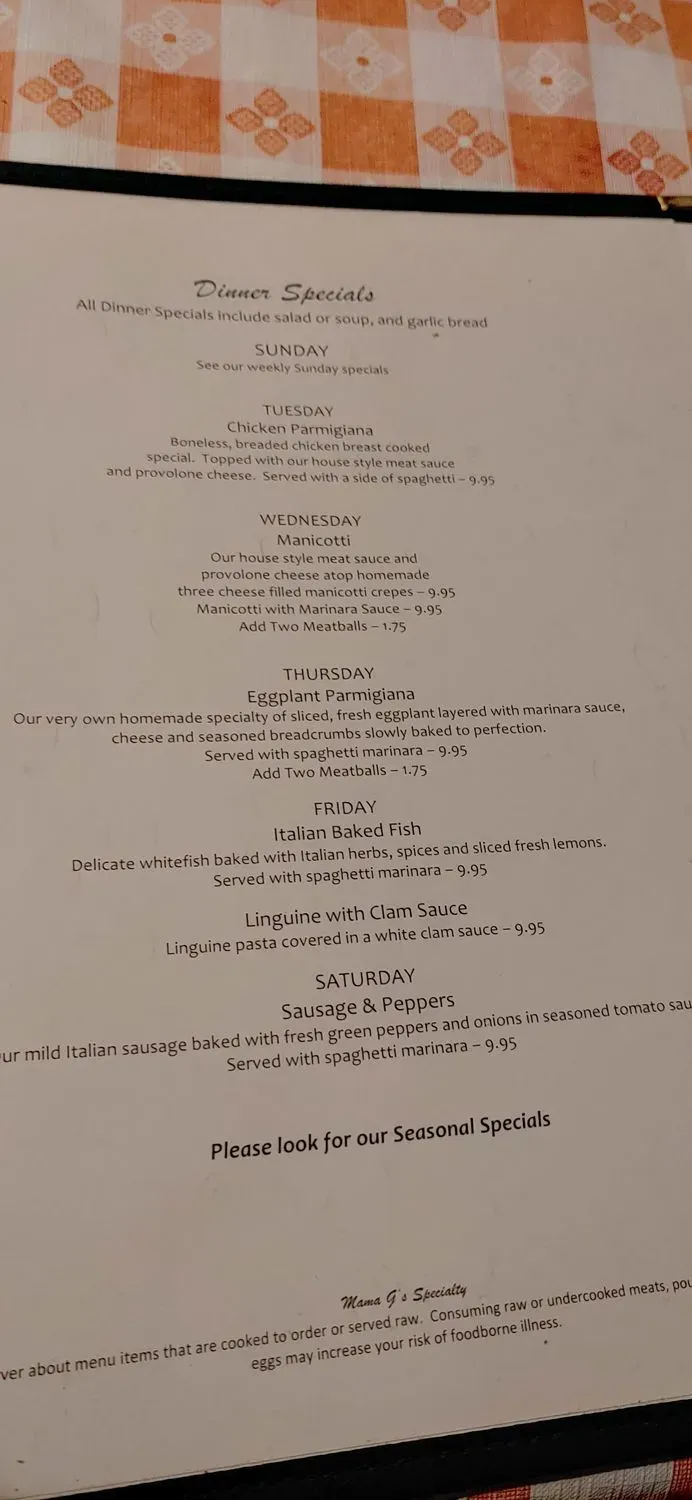 Menu 2