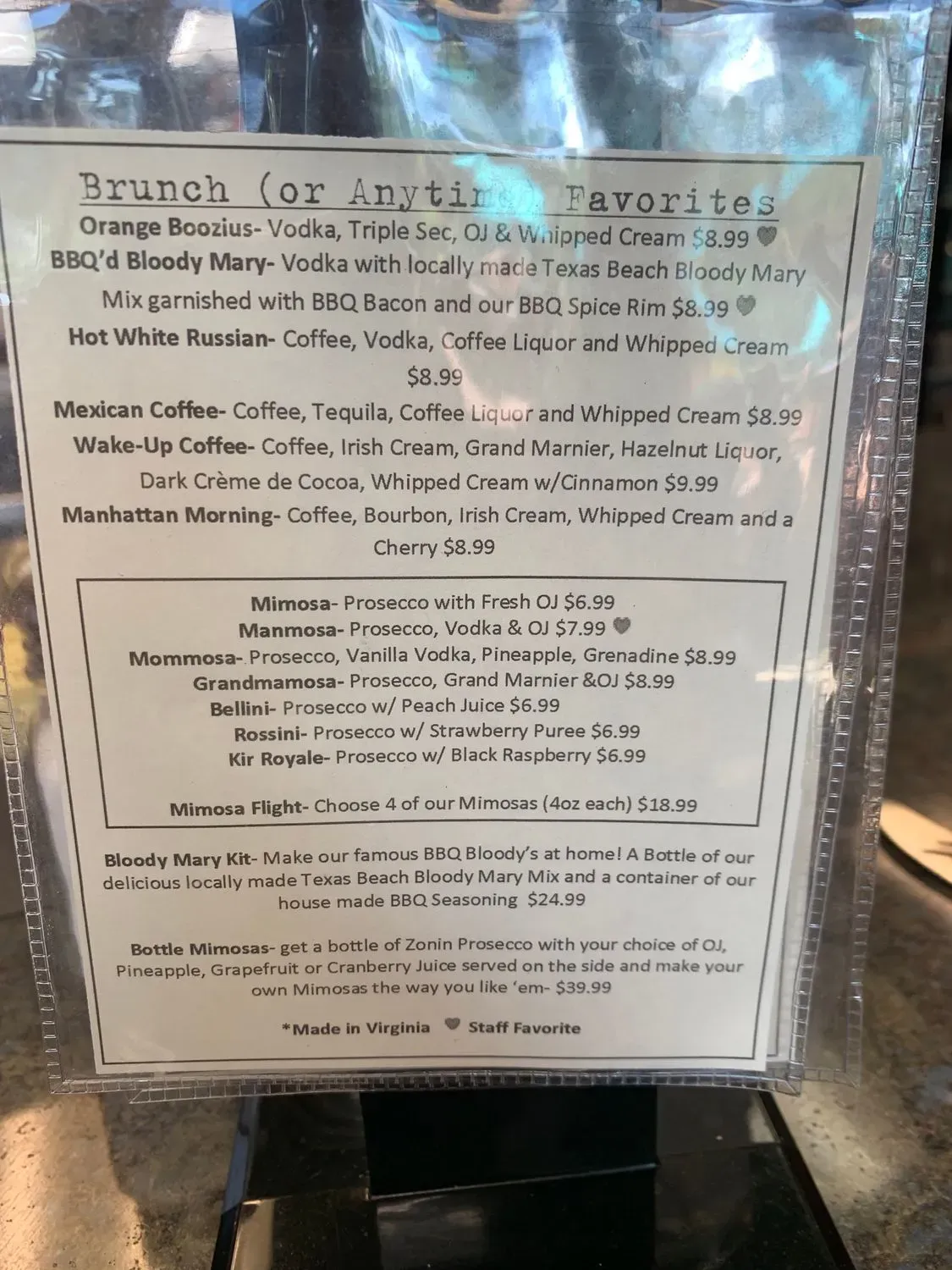 Menu 6