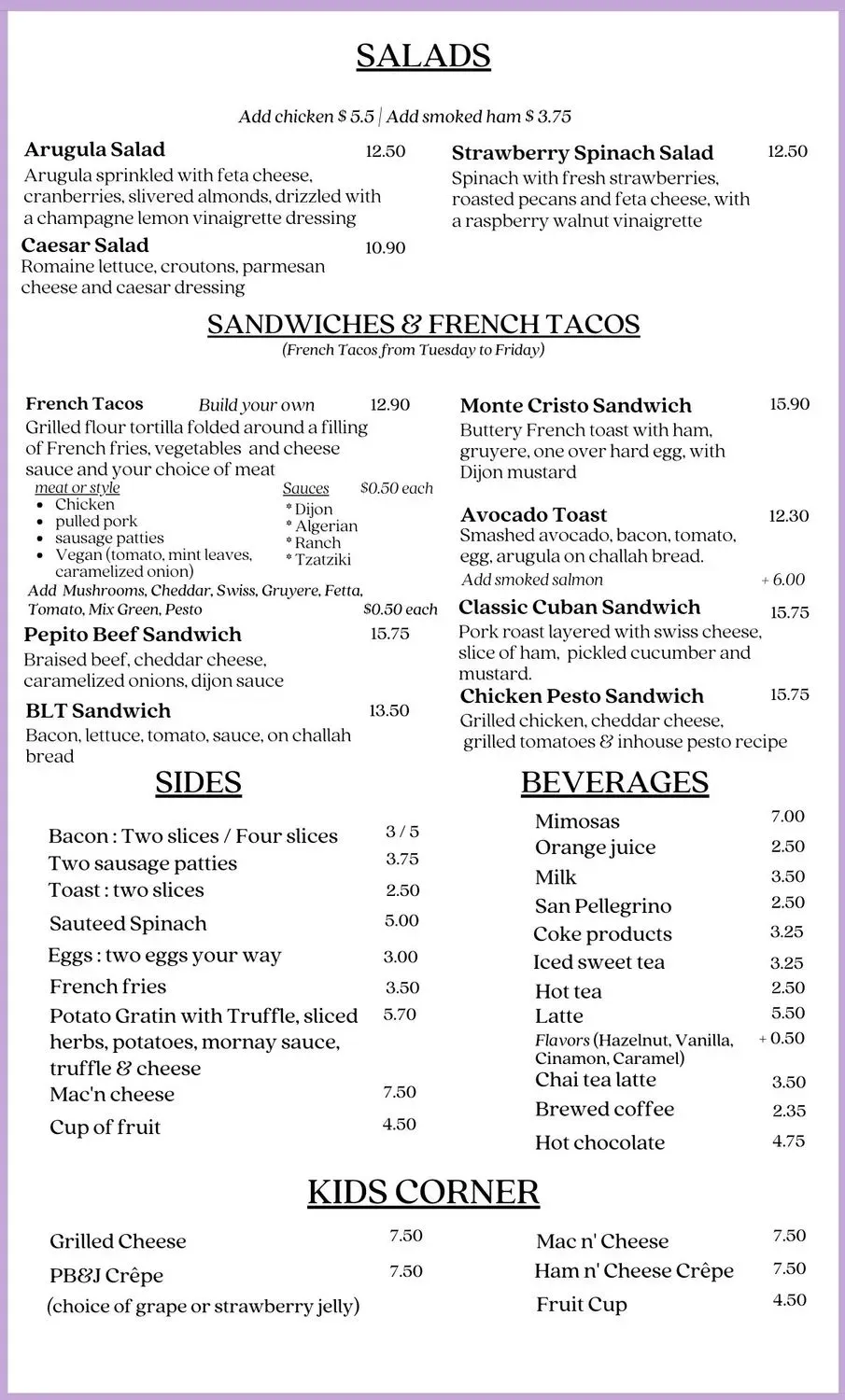 Menu 4