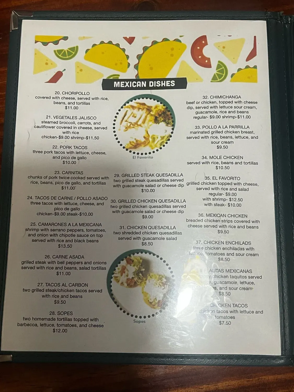 Menu 5