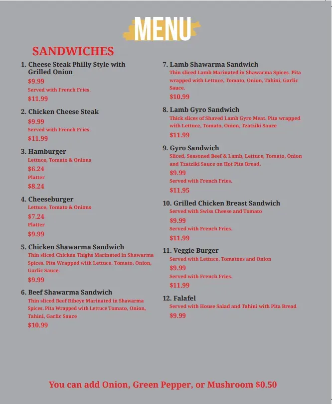 Menu 3