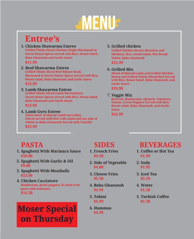 Menu 1