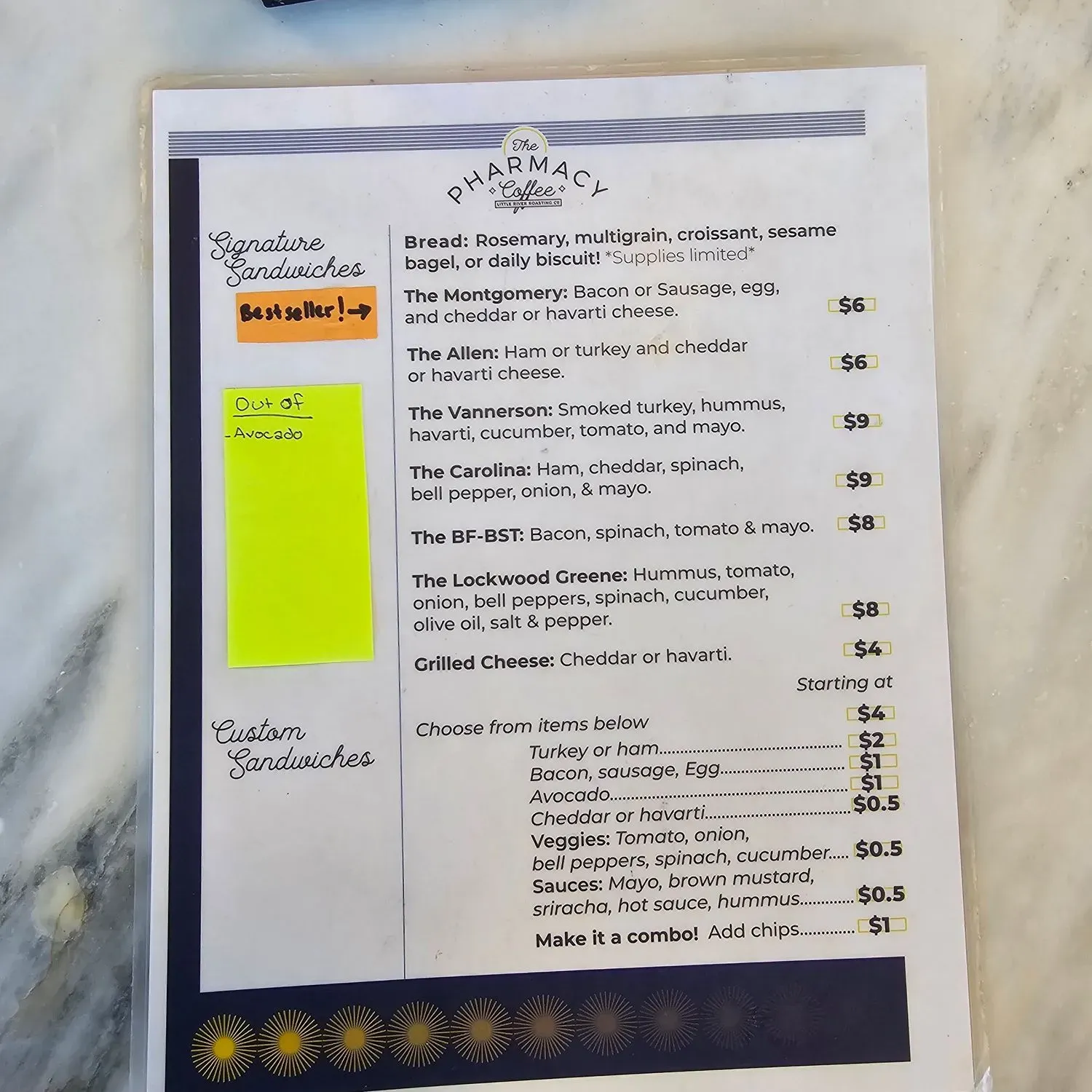 Menu 1