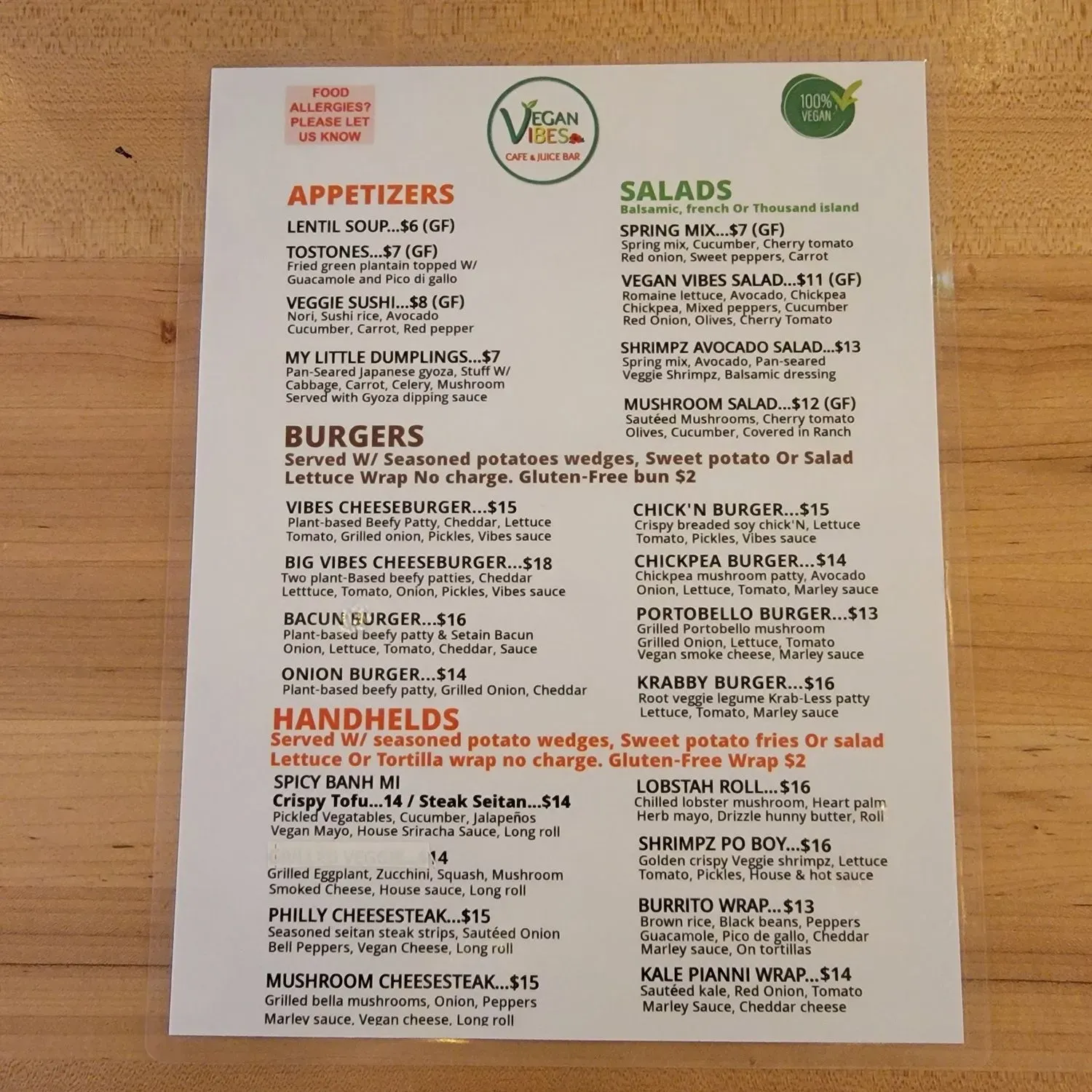 Menu 1