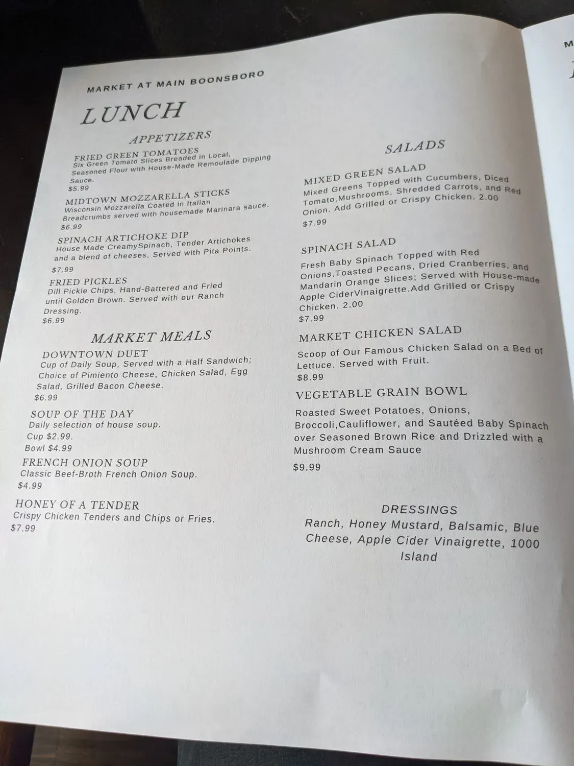 Menu 2