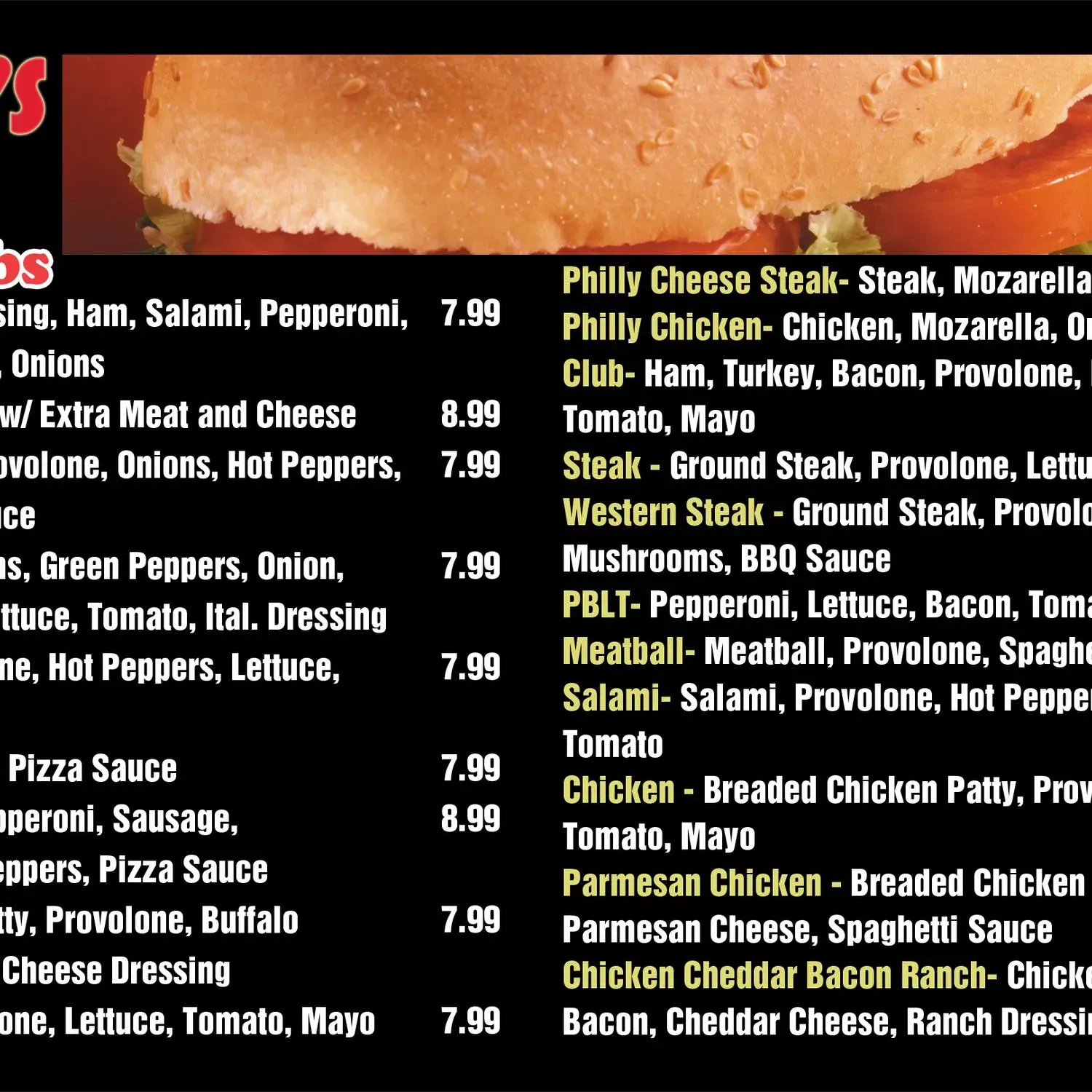 Menu 3