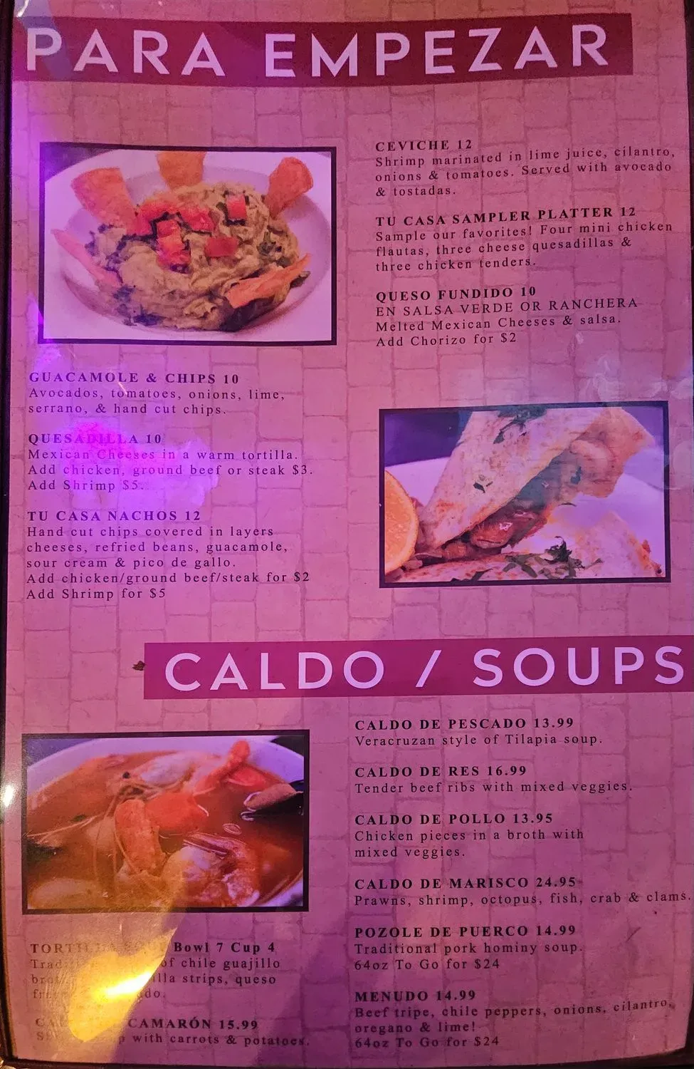 Menu 2