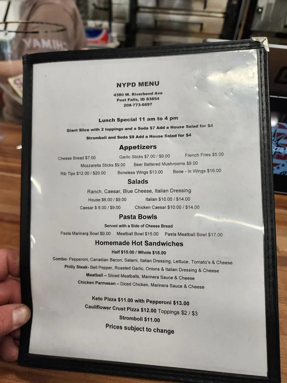 Menu 4