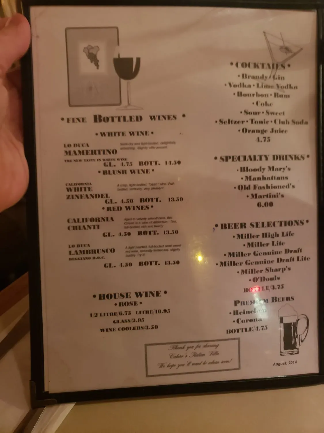 Menu 1