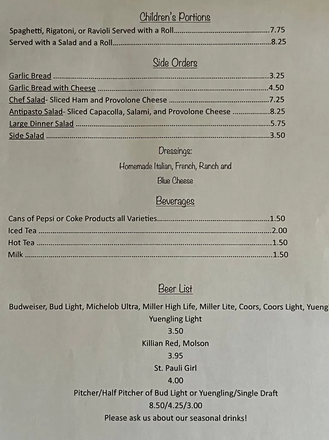 Menu 2