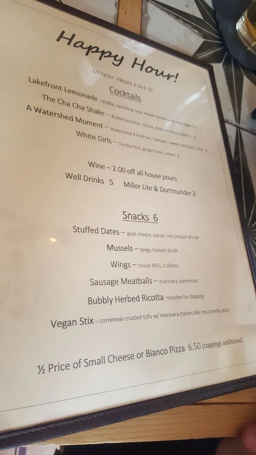 Menu 6