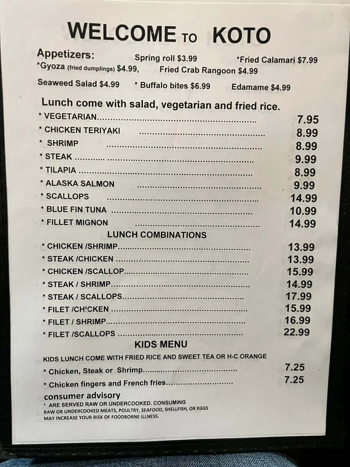 Menu 1