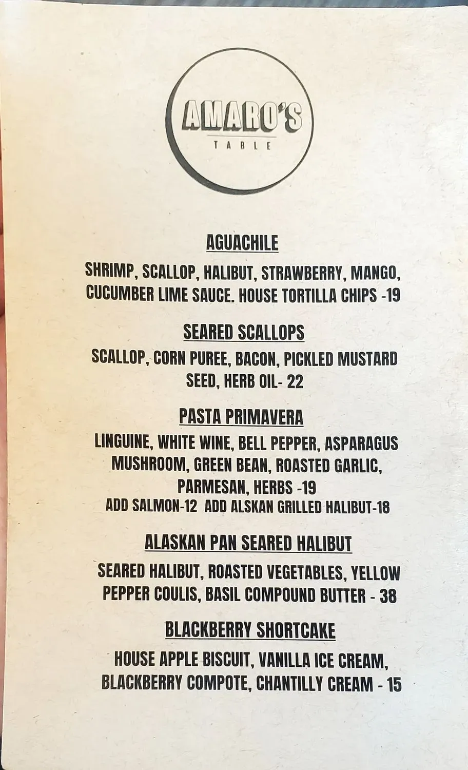 Menu 5