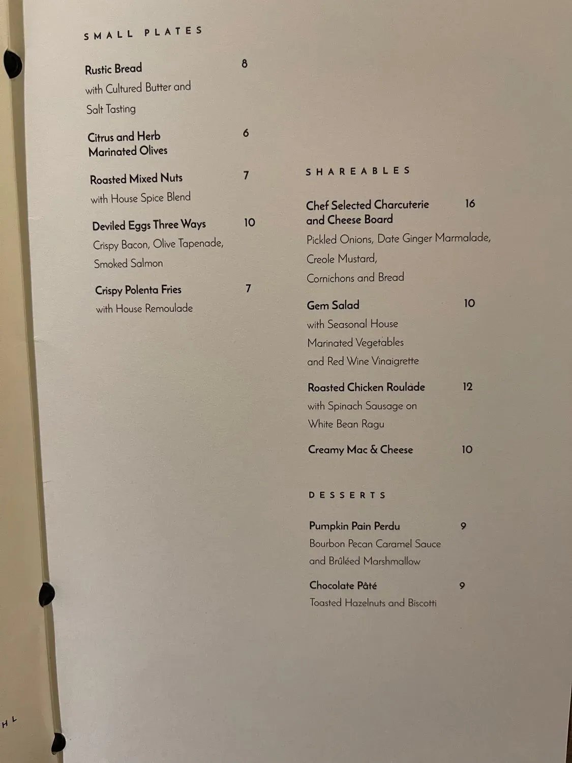 Menu 2