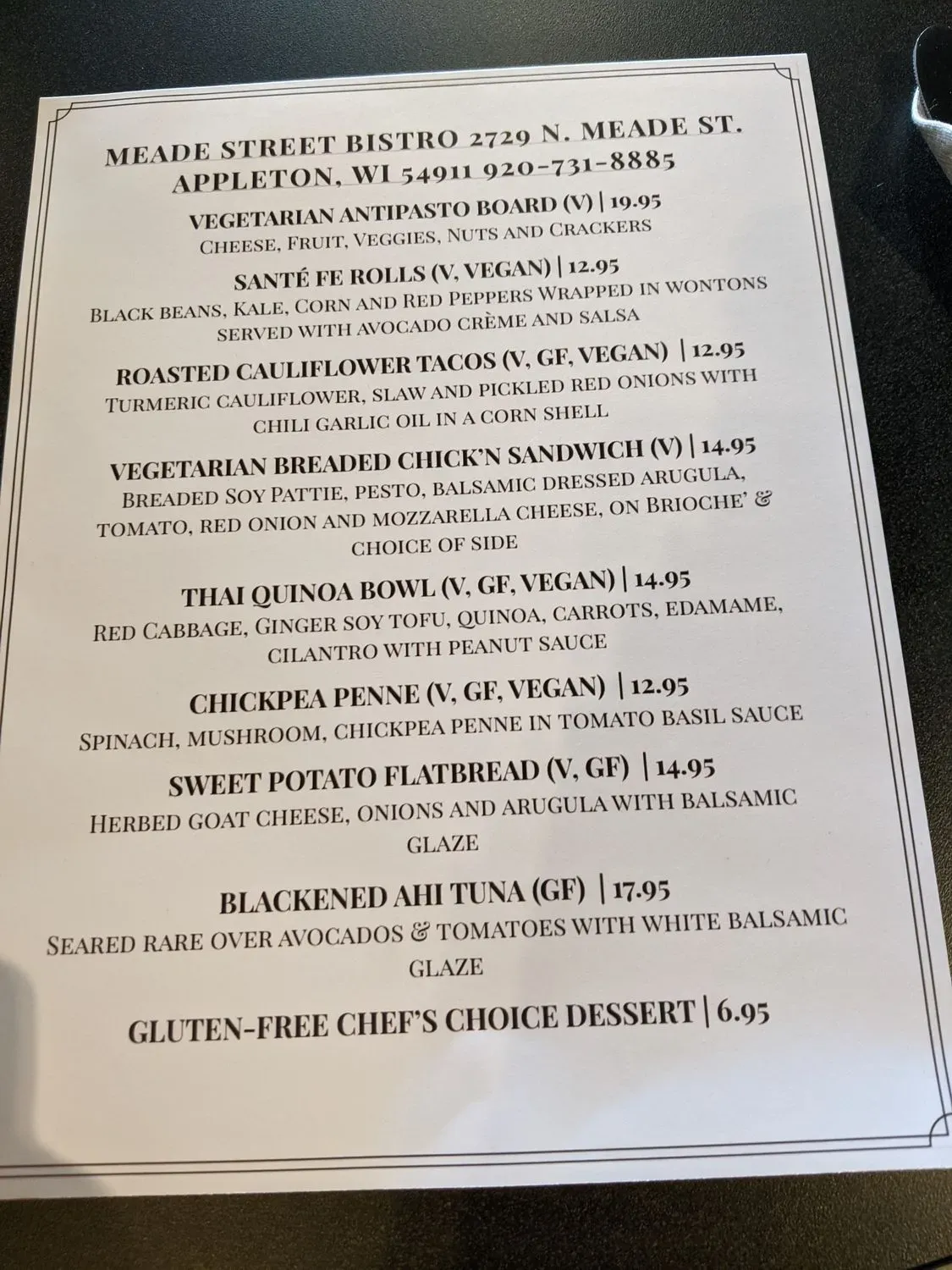 Menu 1