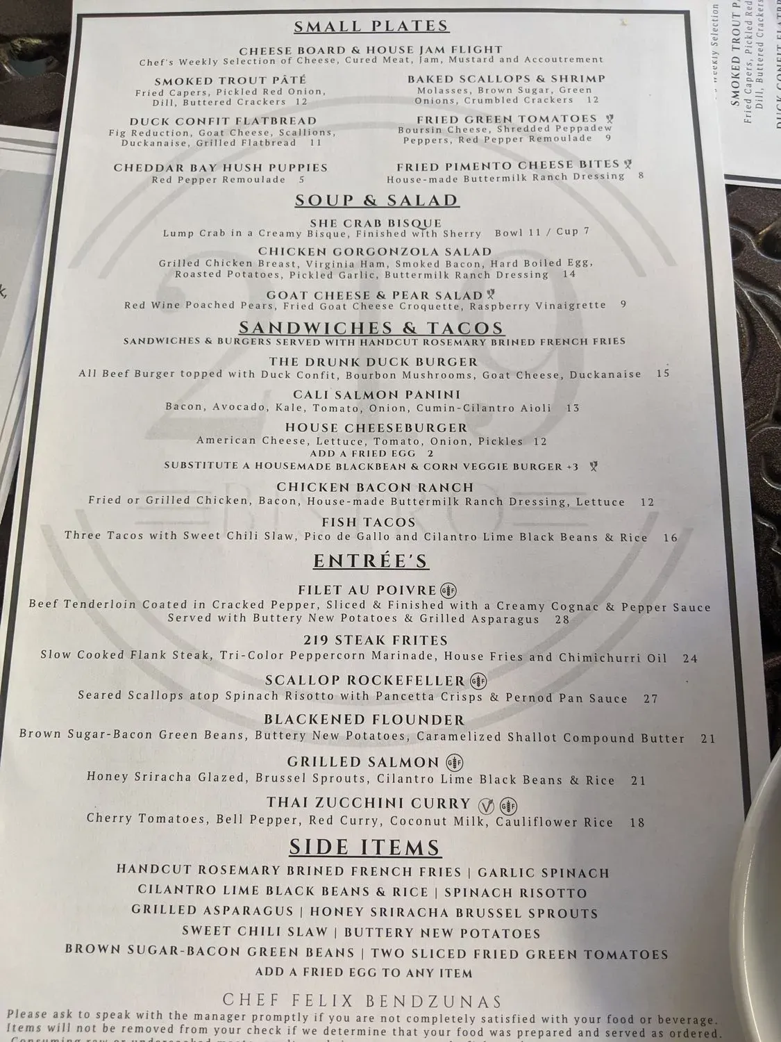 Menu 1