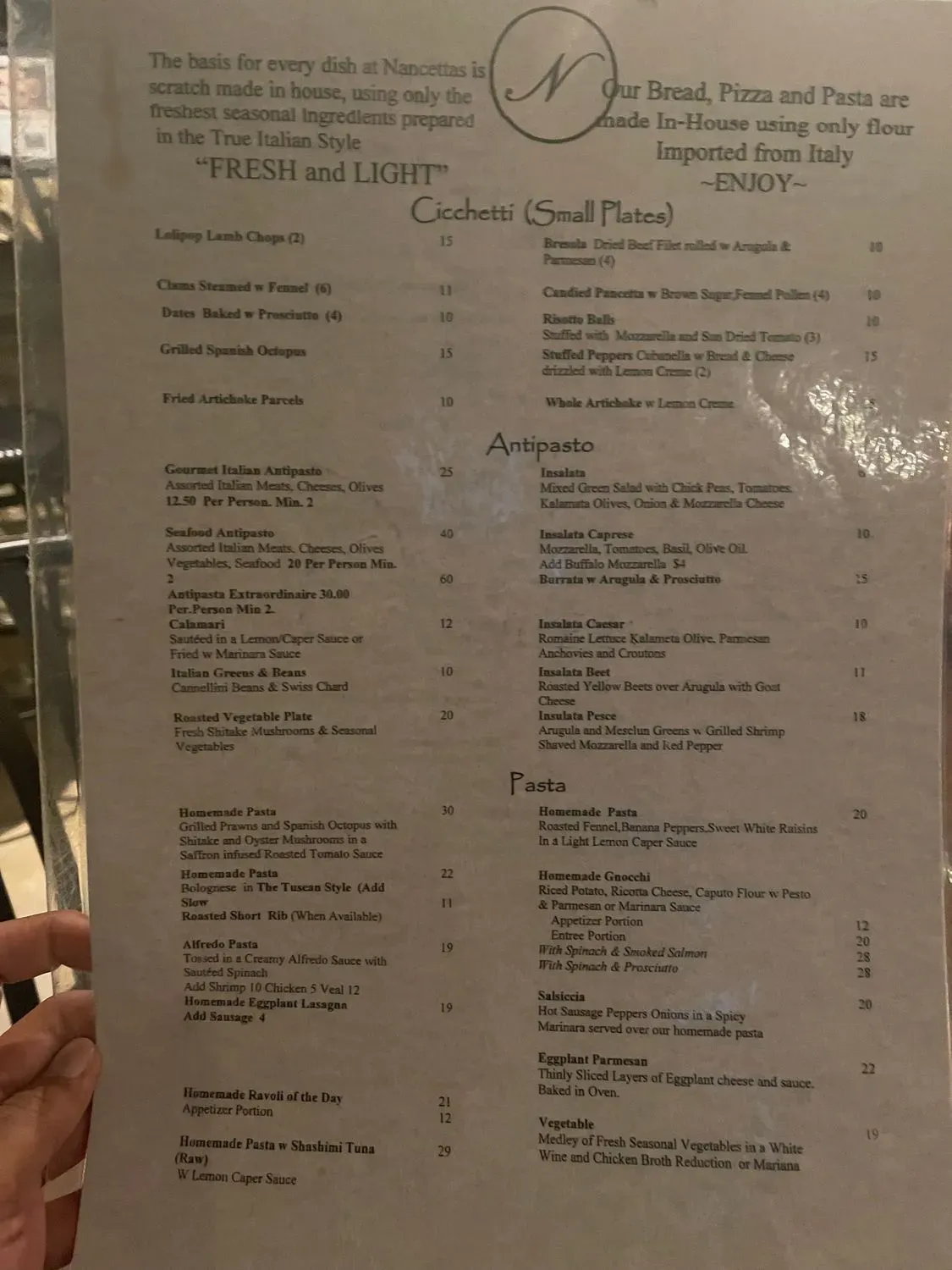 Menu 1