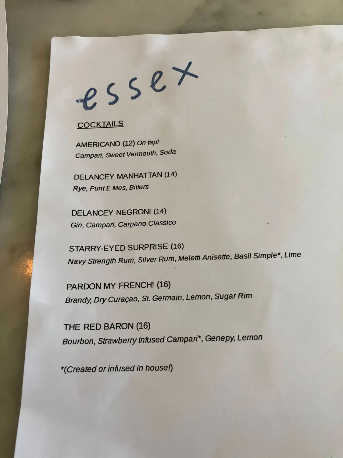 Menu 1