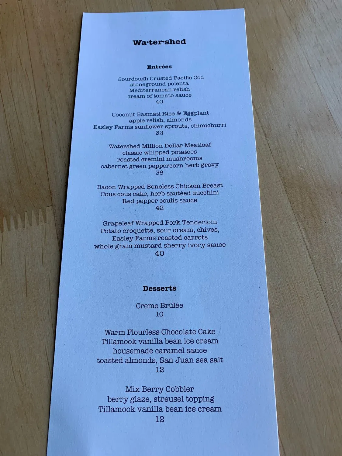 Menu 5