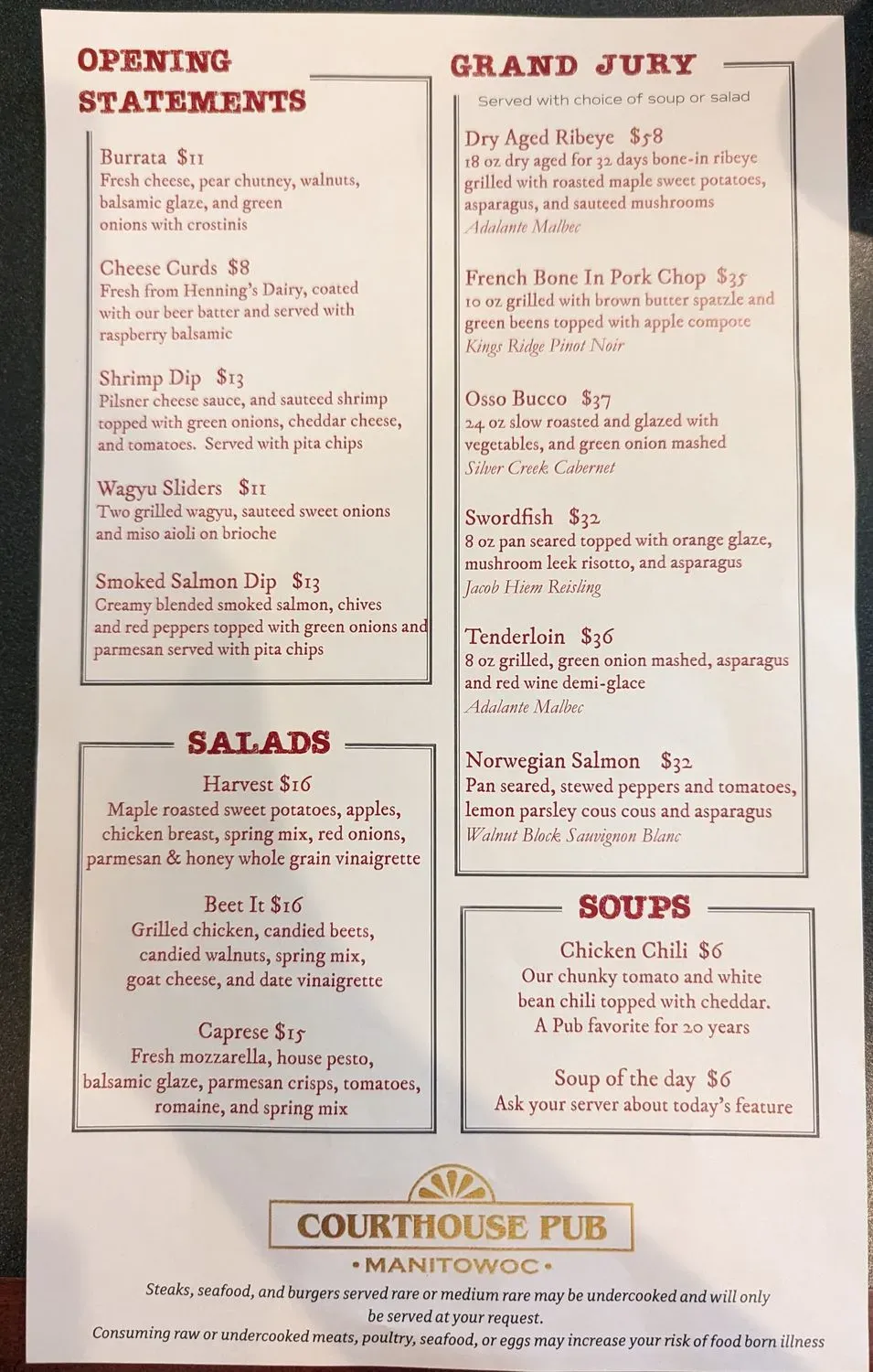 Menu 5