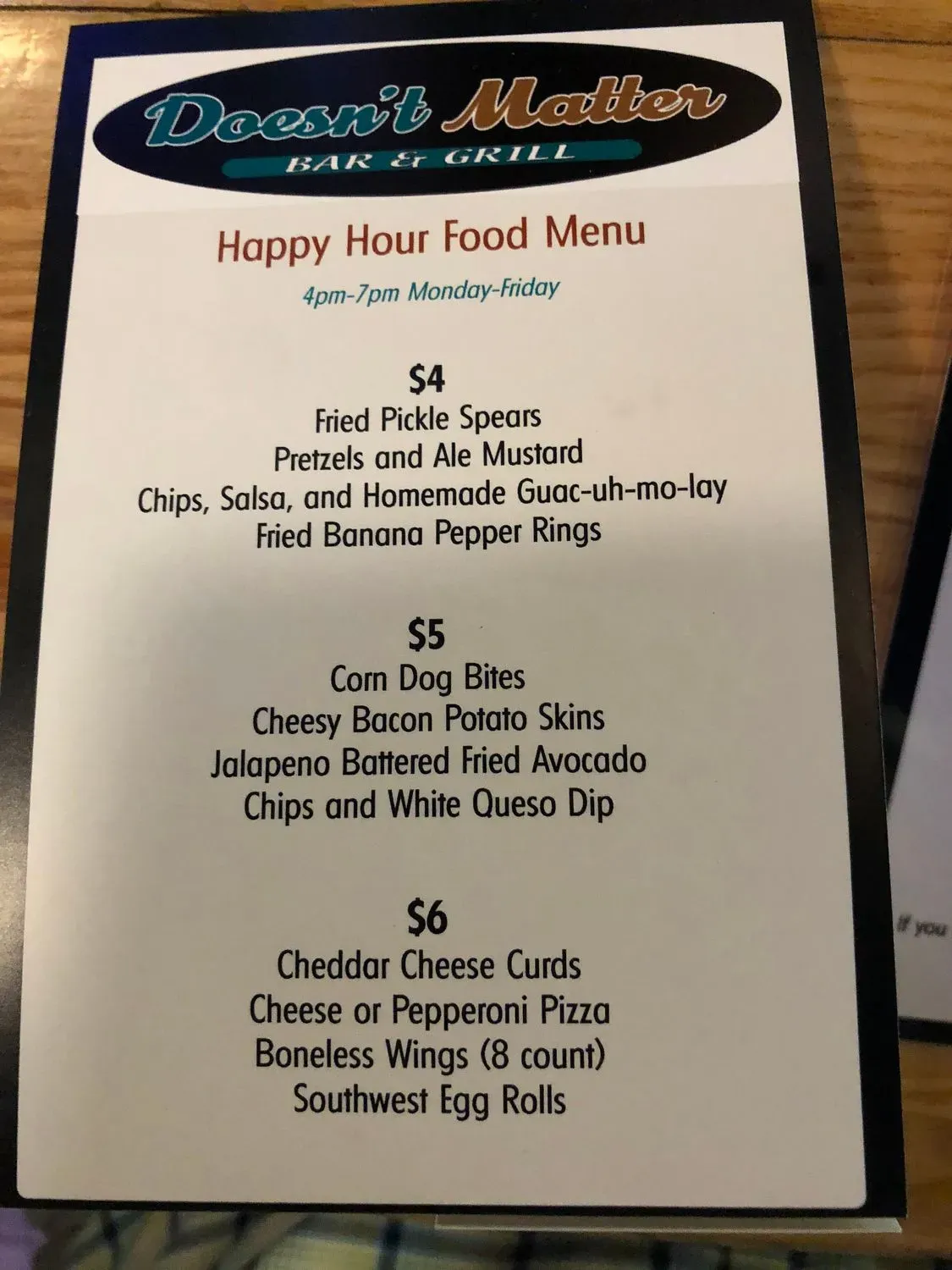 Menu 6