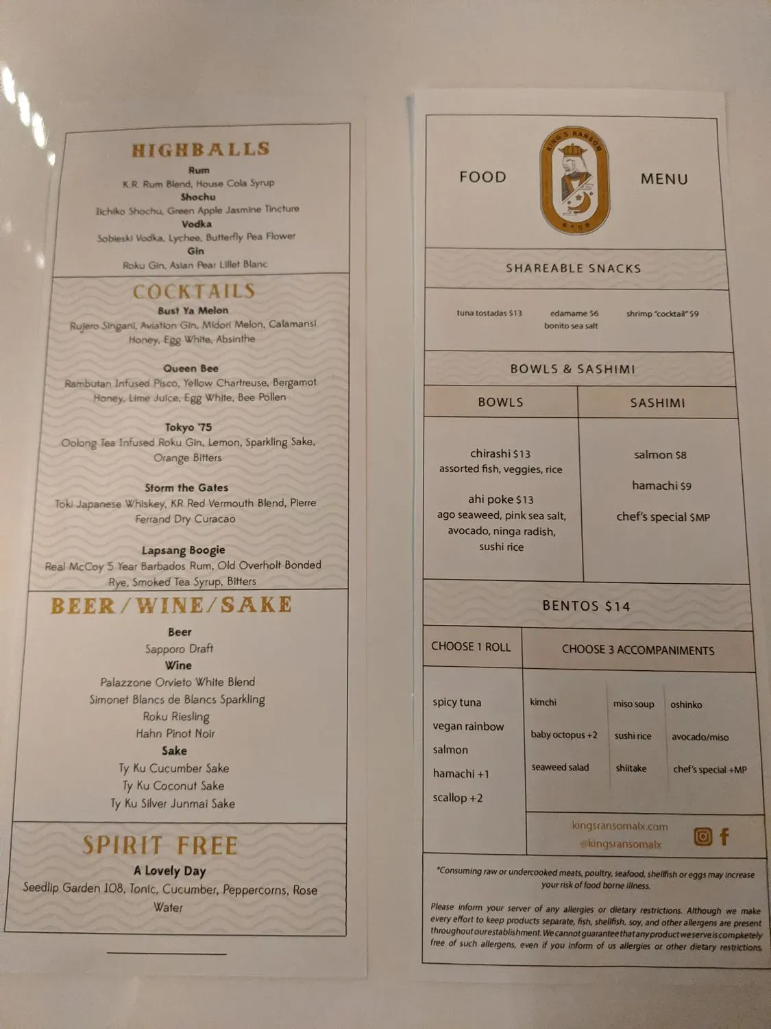 Menu 2