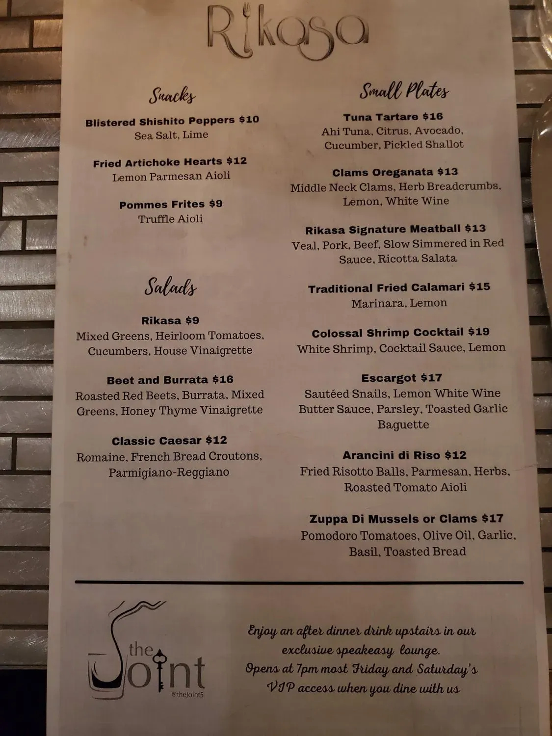 Menu 1