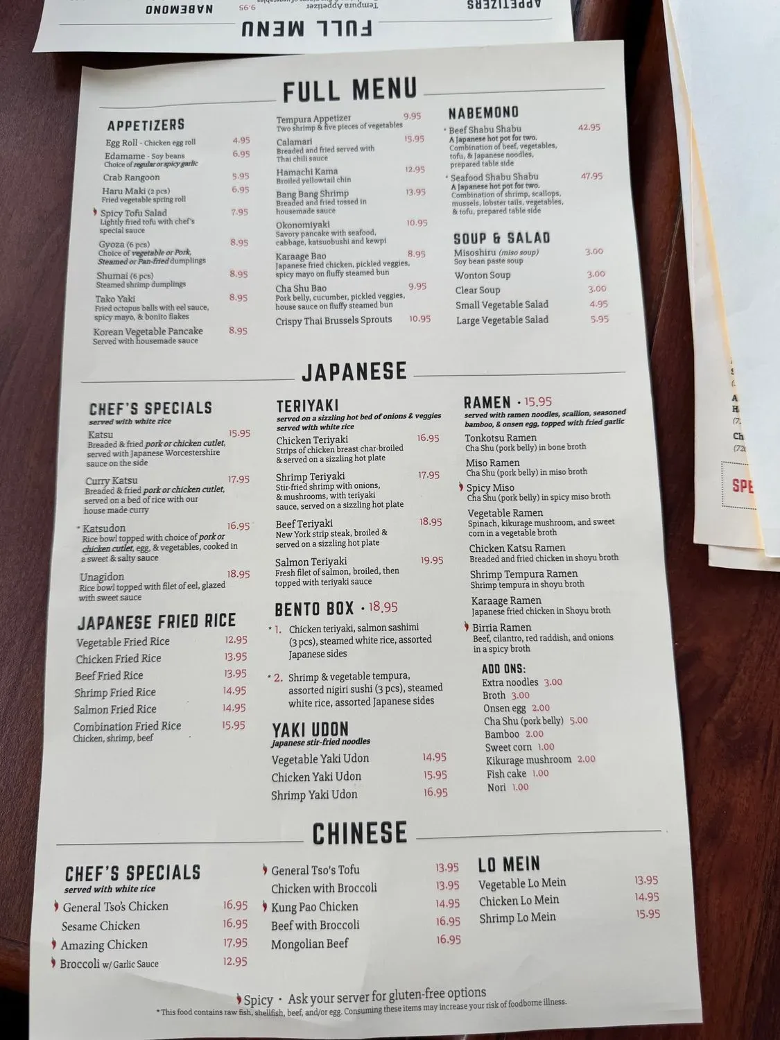 Menu 6