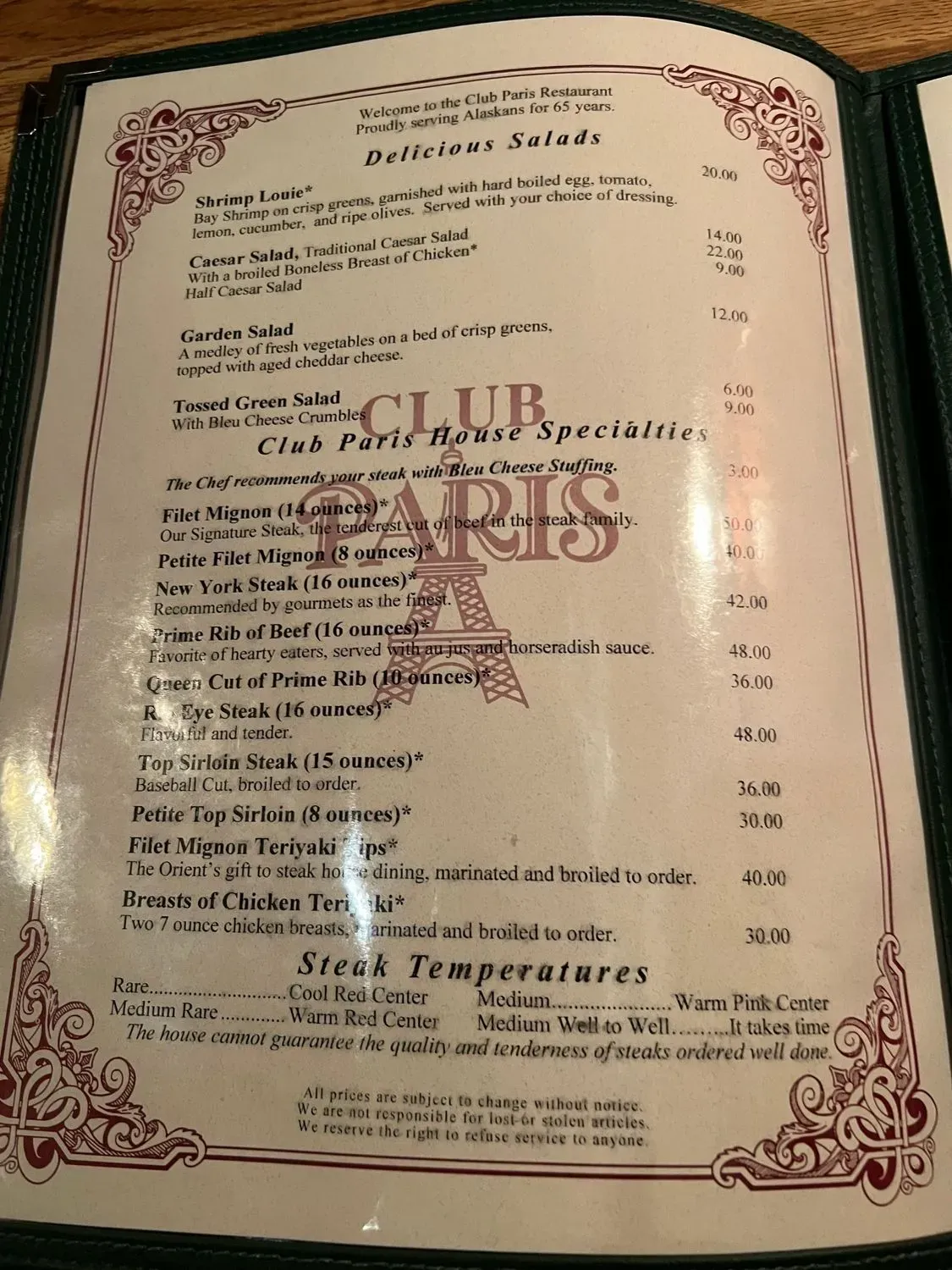 Menu 6