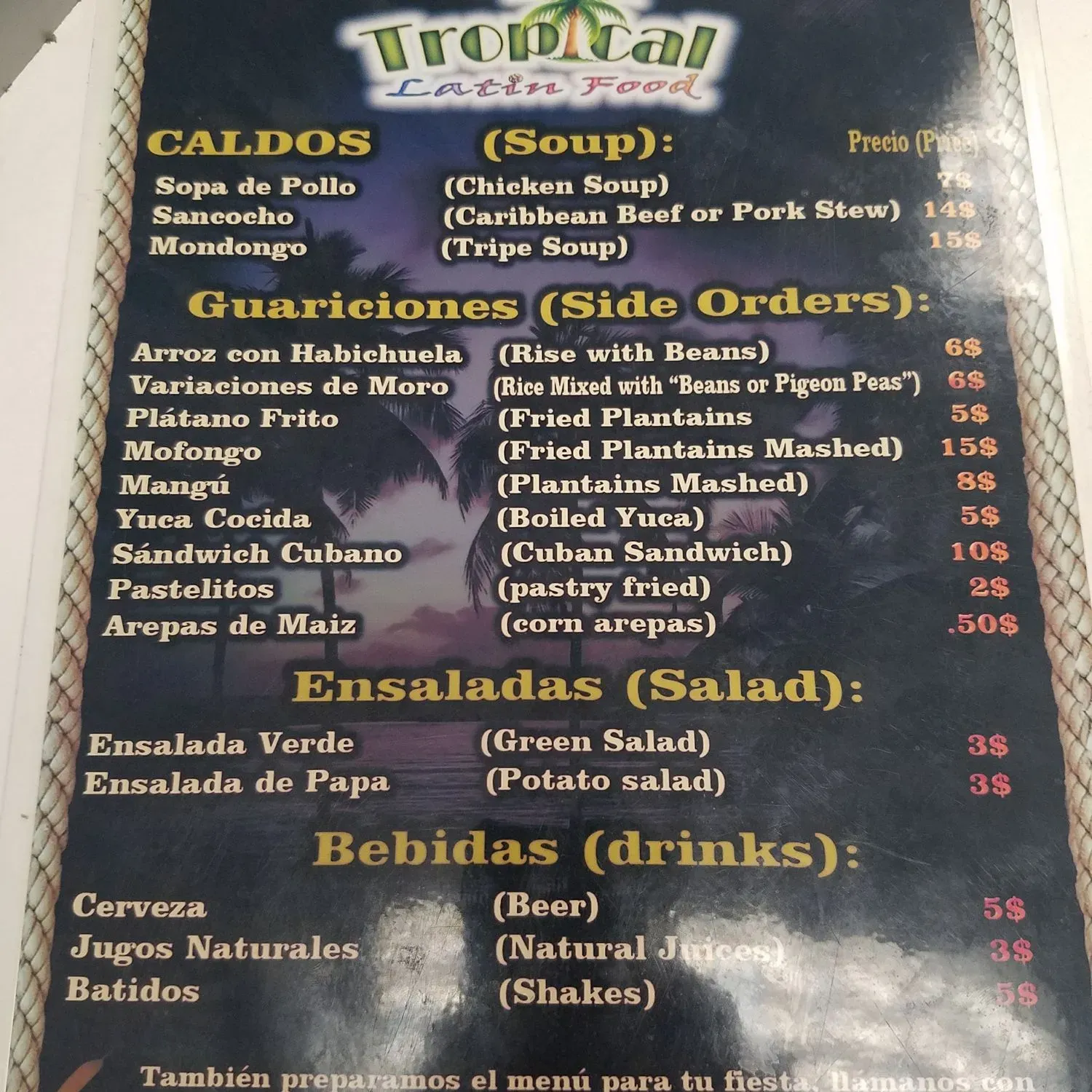 Menu 1