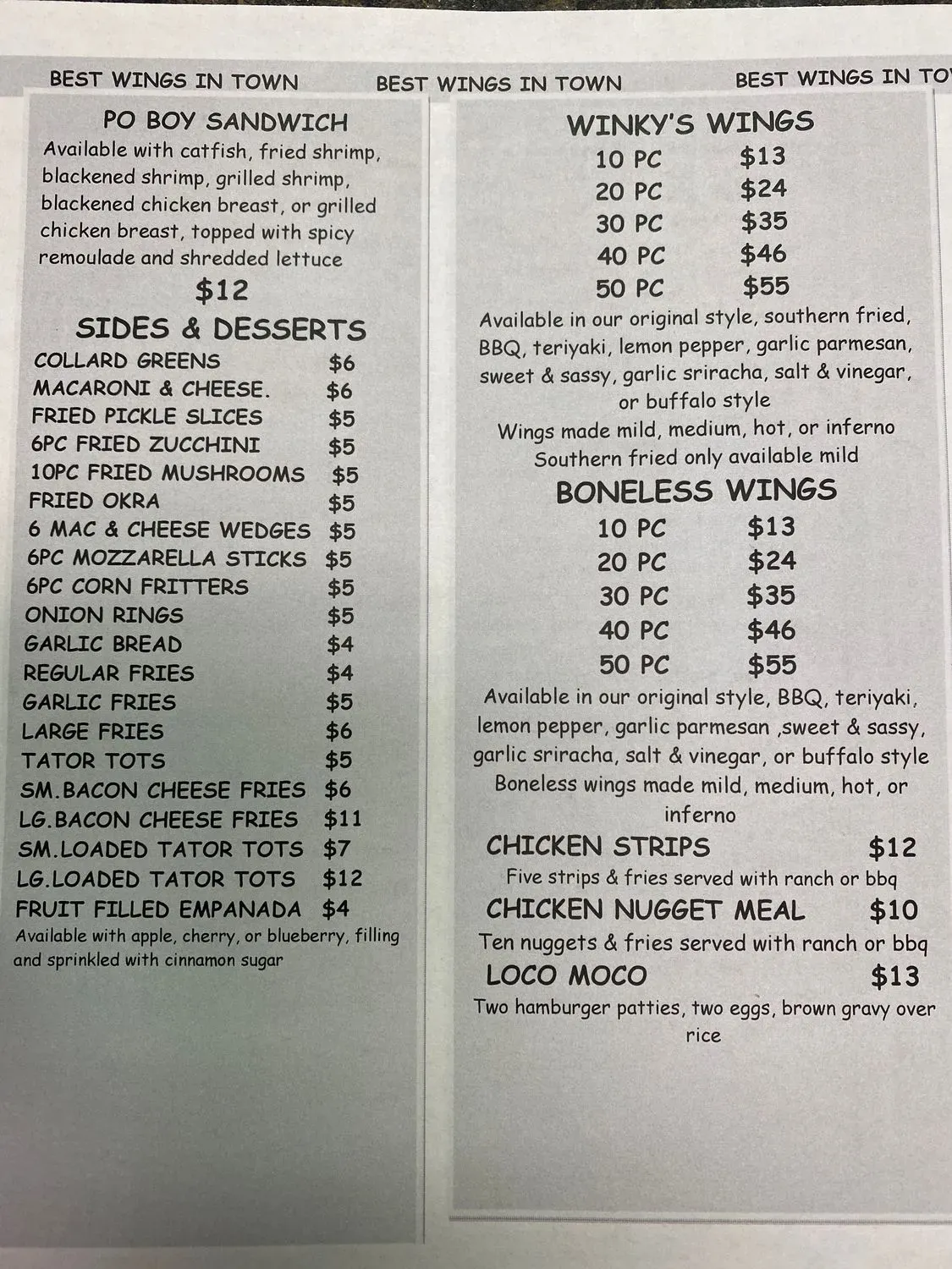 Menu 1