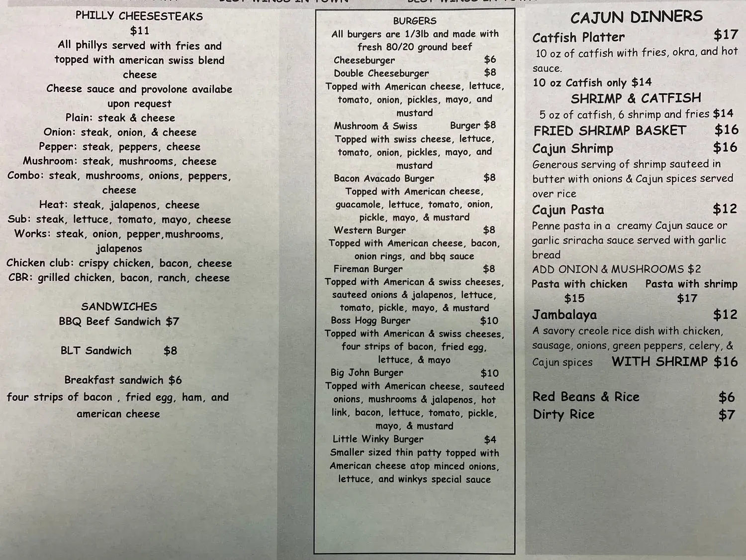 Menu 3