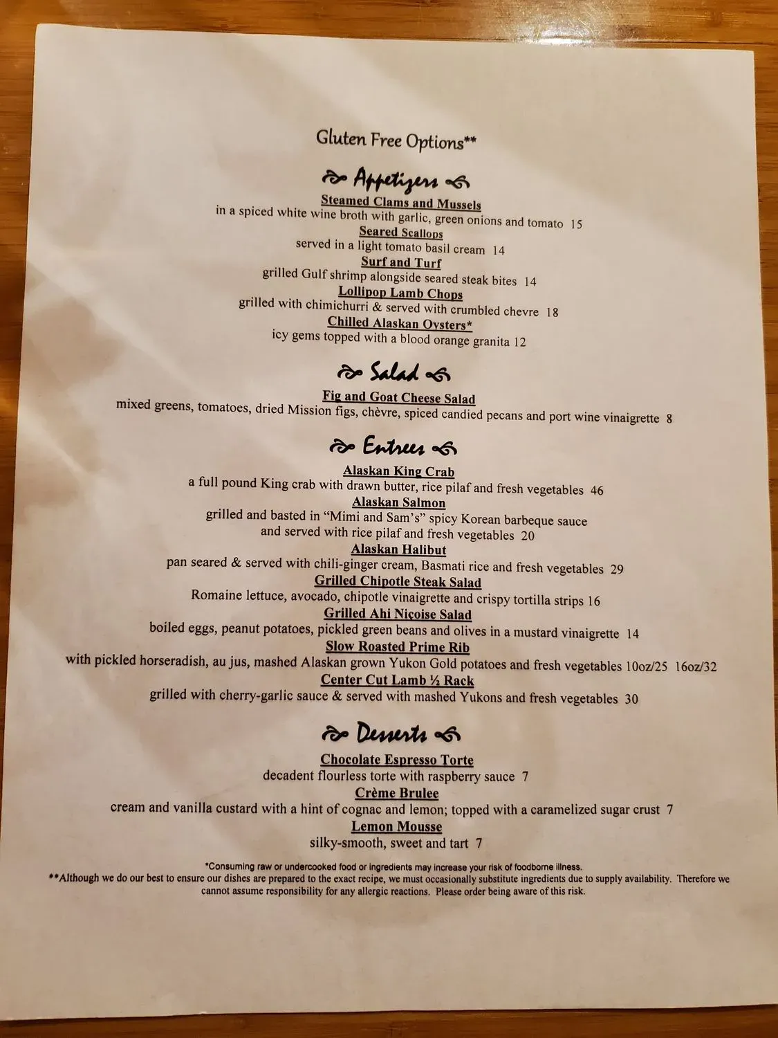 Menu 1