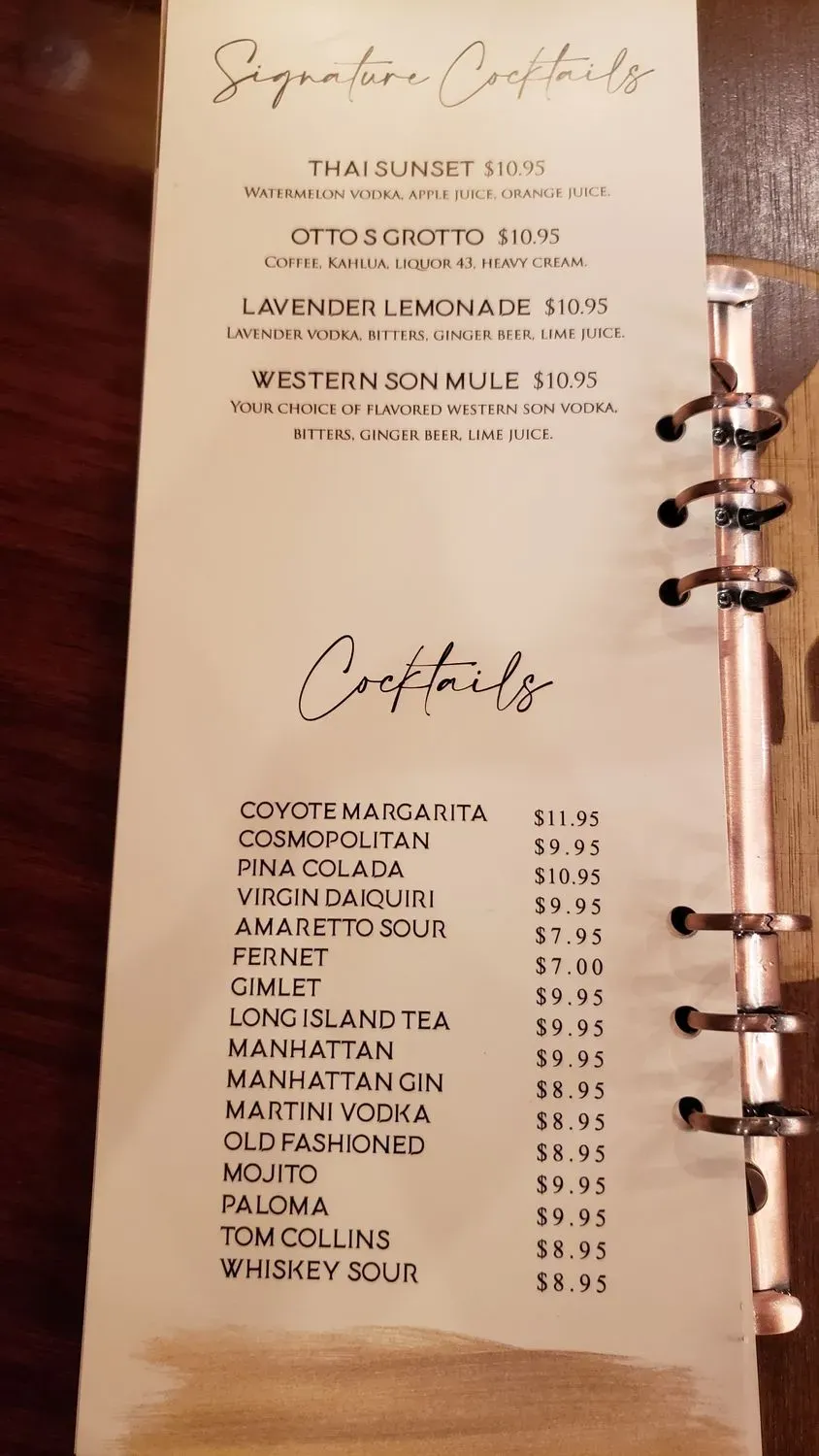 Menu 5