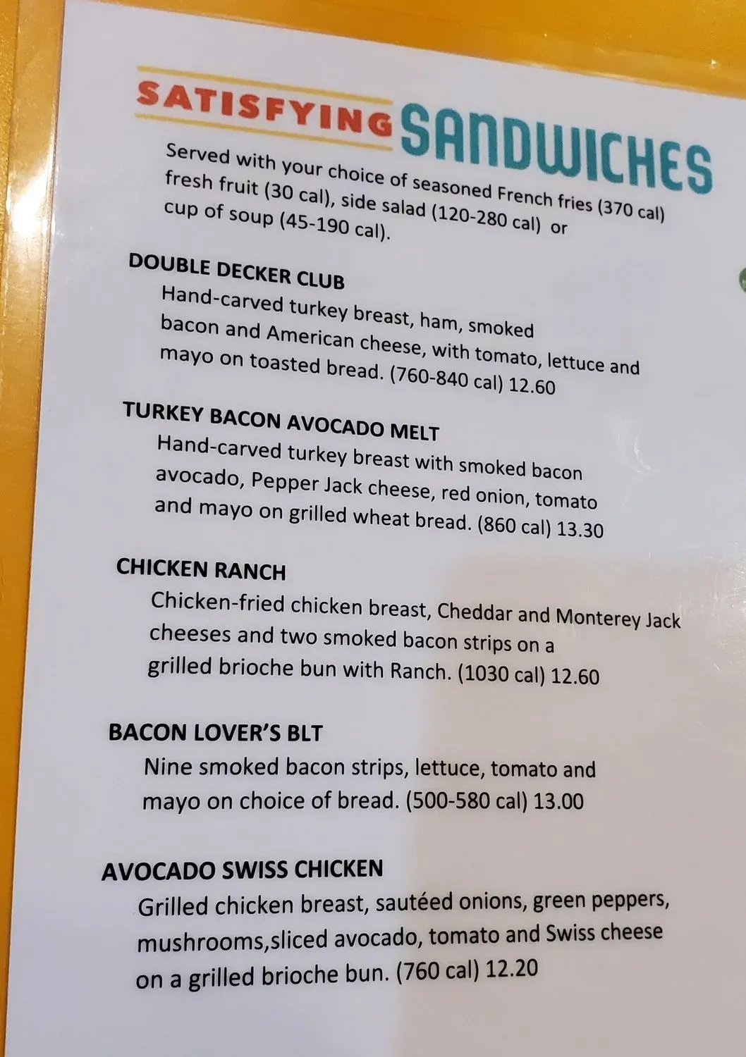 Menu 4