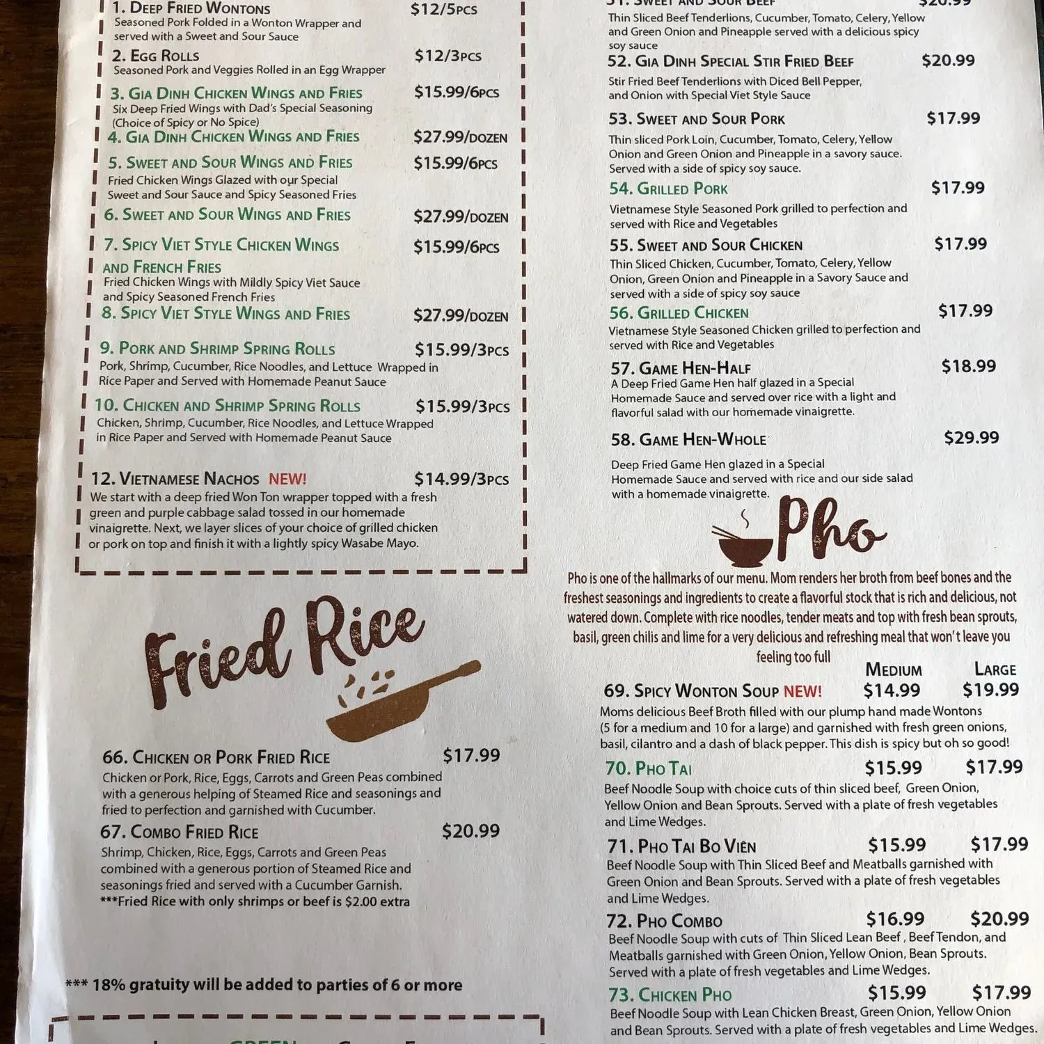 Menu 2