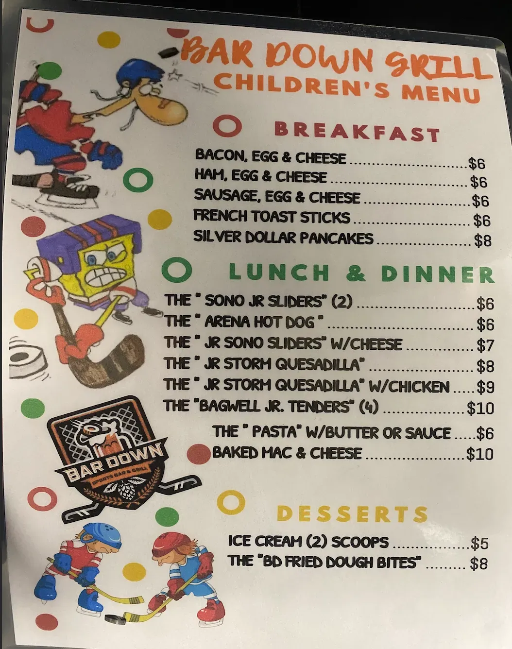 Menu 5