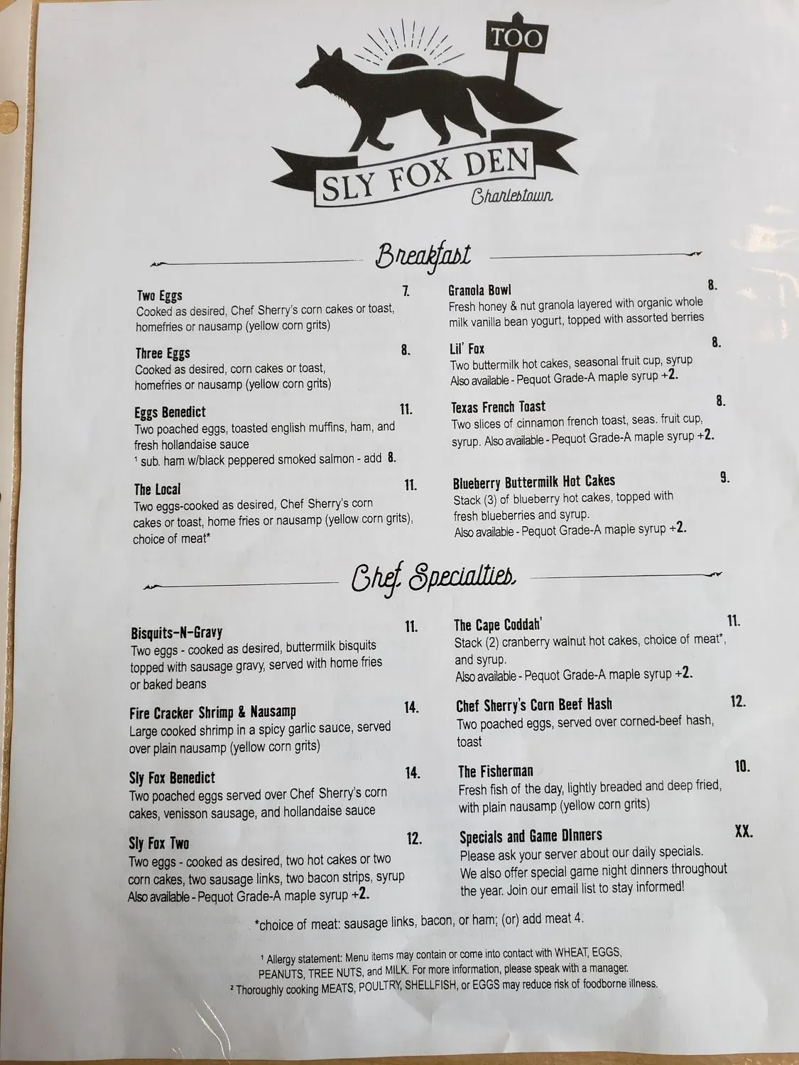 Menu 1