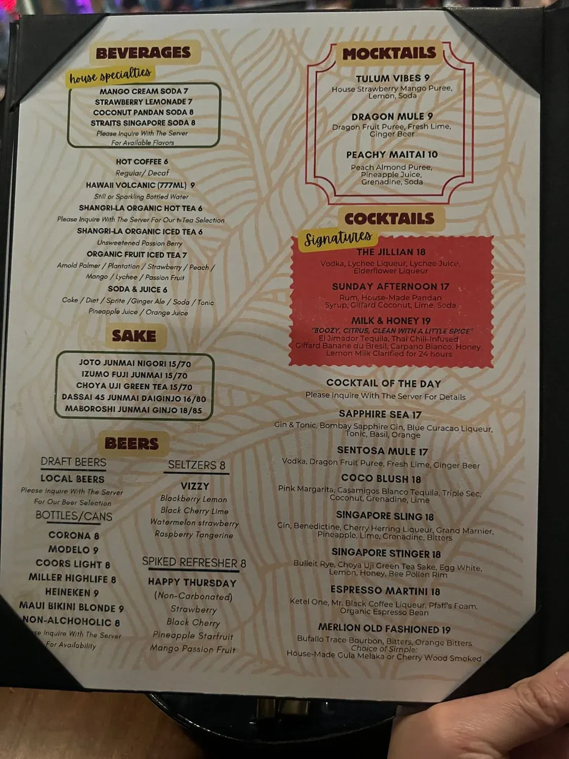 Menu 5