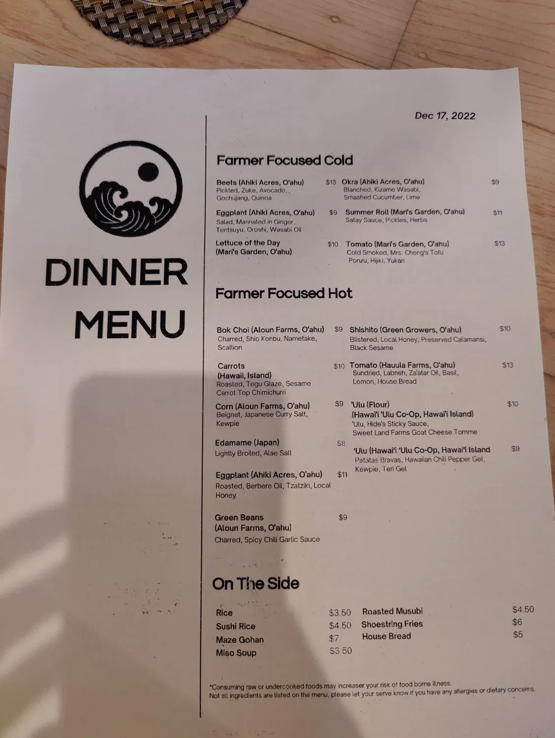 Menu 6