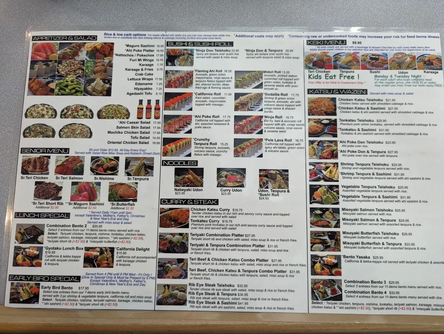 Gyotaku Japanese Restaurant Menu - Updated October 2025